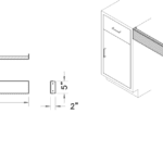 Apron rail, 47x5, shadow-1062