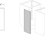 Filler panel, island, 14x35, shadow-3050