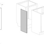 Filler panel, island, 8x35, shadow-1088