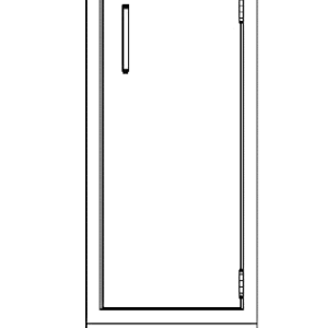 CAB, BASE, 24 X 35 X 22, 1 DOOR, PETAL WHITE
