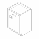 Storage Cabinet, 24" Acid Corrosive, 1 door-3514