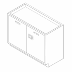 Storage Cabinet, 47" Acid Corrosive, 2 door-3513