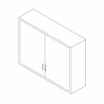 Cabinet, wall, 47x36x13, 2 door, shadow-3497