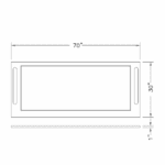 Worksurface, Epoxy, 6' fume hood-3429