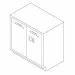 Storage Cabinet, 35" Flammables, 2 door-3518