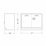 Storage Cabinet, 47" Flammables, 2 door-3459