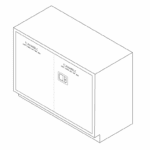 Storage Cabinet, 47" Flammables, 2 door-3516