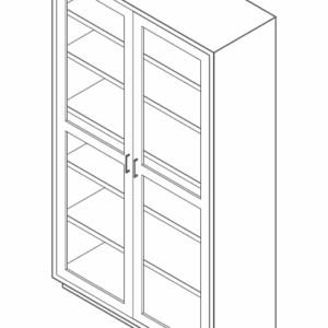 Cabinet, tall, 47x84x18, 2 door, shadow-3503