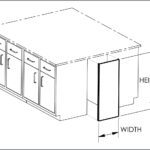 Filler panel, island, 14x29, shadow-3540