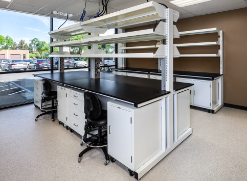 lab casework shelving