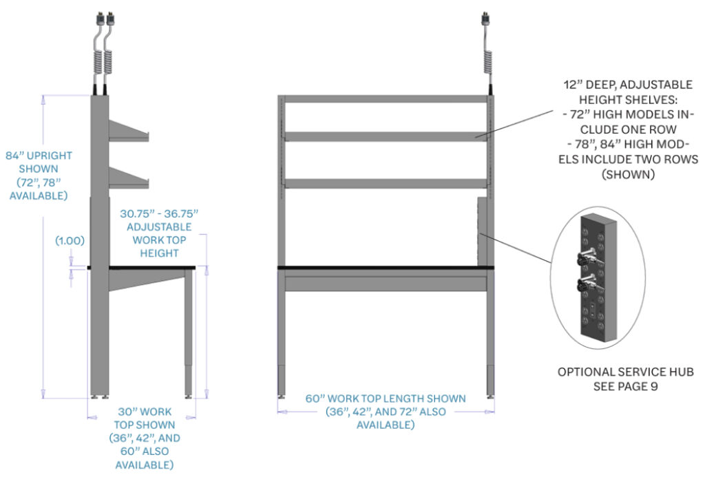 Agility™ Adaptable Lab Bench
