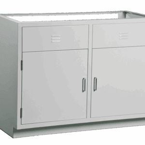 47" Wide Steel Sink Base Cabinet - 35" Height - (2) Door
