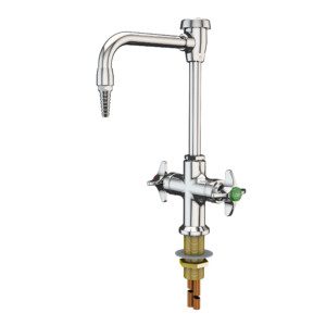 Hot/Cold Water Faucet - 8" Rigid/Swing Gooseneck