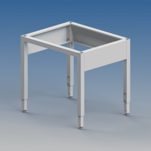 36" Wide Steel Table Frame - Adjustable Legs (28-42" Height)