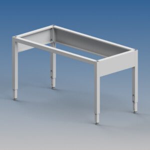 60" Wide Steel Table Frame - Adjustable Legs (28-42" Height)